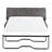 Dark Gray Twin Size Bed With And Mattress Sleeper Fabric Cooling-1626847491