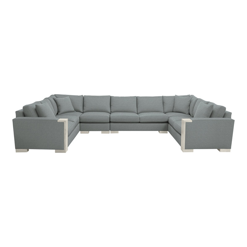 Abingdon By Michael Weiss Upholstered Sectional Symmetrical, Tuck Cobalt, Wrenn