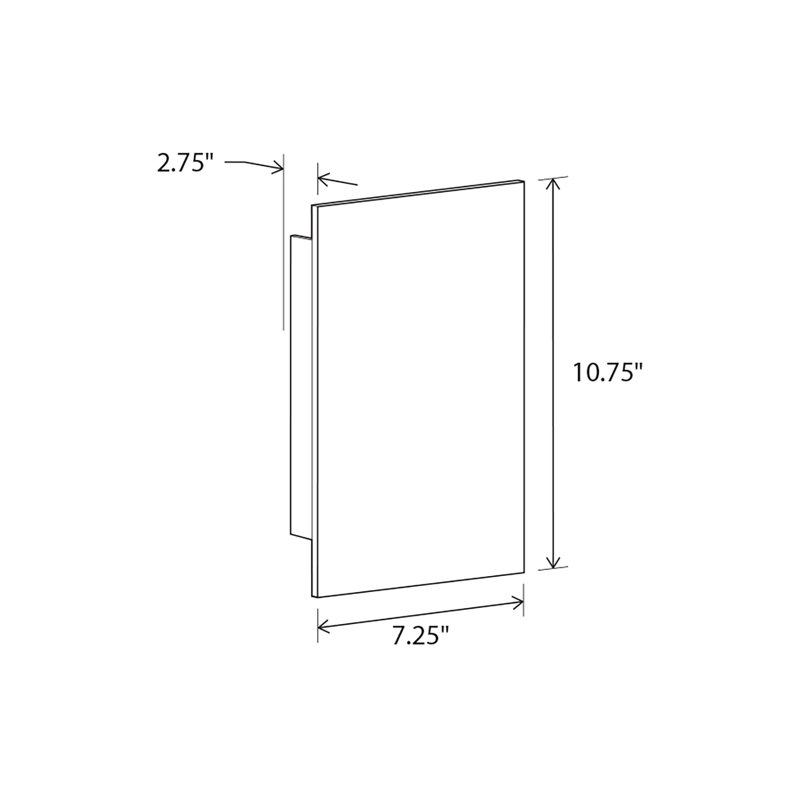 Tersus 1 - Light LED Outdoor Flush Mount, Antique Bronze, 3000K