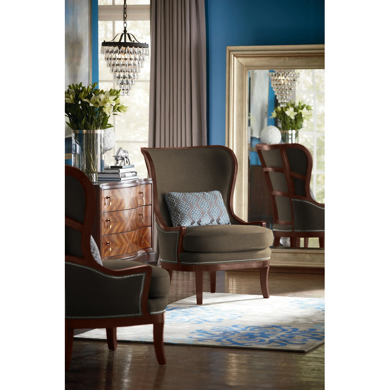 Lawson Wingback Chair, Pewter, 4787 Mineral, Charcoal