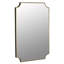 Convexed Flat Metal Wall Mirror