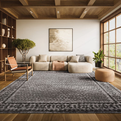Tapis gris / noir Bonilla