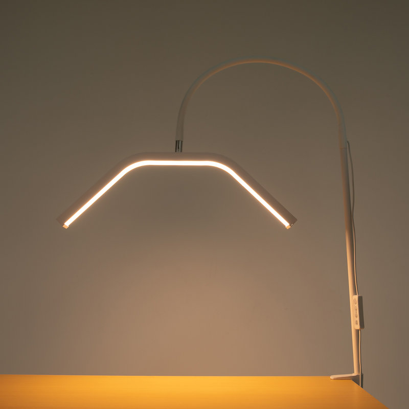 Lampe de bureau, demi-lune portative, lumière de cils pour extensions de cils