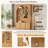 49" Farmhouse Arched Hall Tree With Storage Bench And 3 Cabinets For Entryway-1144677439