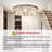 24" Luxury Modern Crystal Ceiling Chandelier Pendant Lamp Lights Fixtures Three Lighting Colors