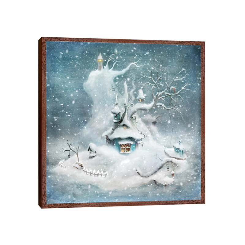 Vintern by Alexander Jansson - Print on Canvas, Classic Brown Wood Framed, 93.98 cm H x 93.98 cm W