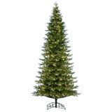 Vickerman 3' X 28" Balsam Spruce Artificial Christmas Tree Featuring 250 Warm White Low Voltage 3Mm Led Lights, 372 Pe/Pvc Tips
