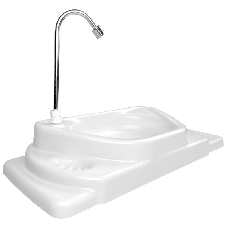 Sinkology Sinksense GreenFlow 9" White Plastic Specialty Drop-in Bathroom Toilet Tank Sink