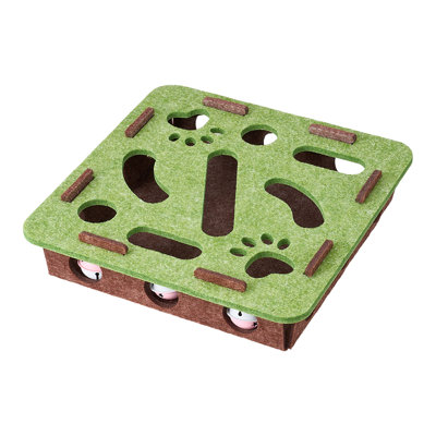 Interactive Cat Toy Puzzle Toy with Built-in Bell Balls