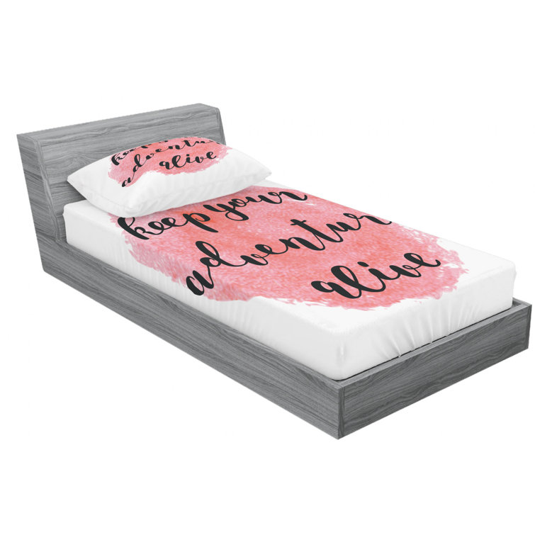 Ambesonne Inspirational Microfiber Sheet Set | Wayfair