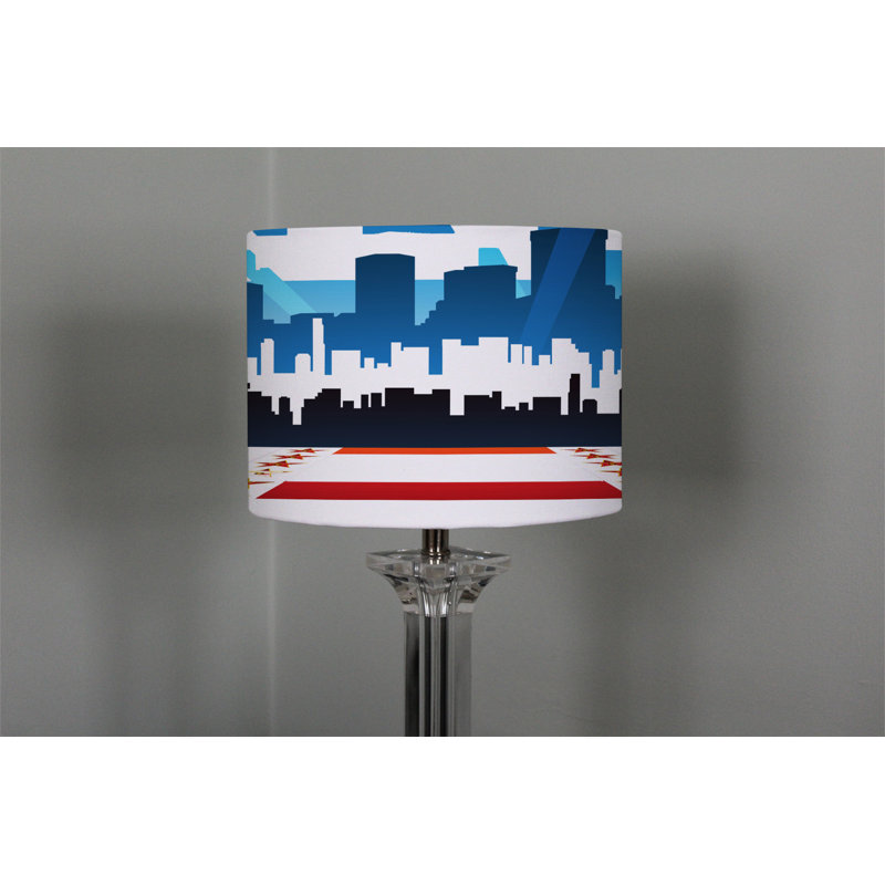 Cotton Drum Lamp Shade ( Uno ), 22cm H x 25cm W x 25cm D