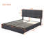 Grand lit plateforme tapissier avec système de rangement hydraulique, aucun sommier nécessaire-1452602918