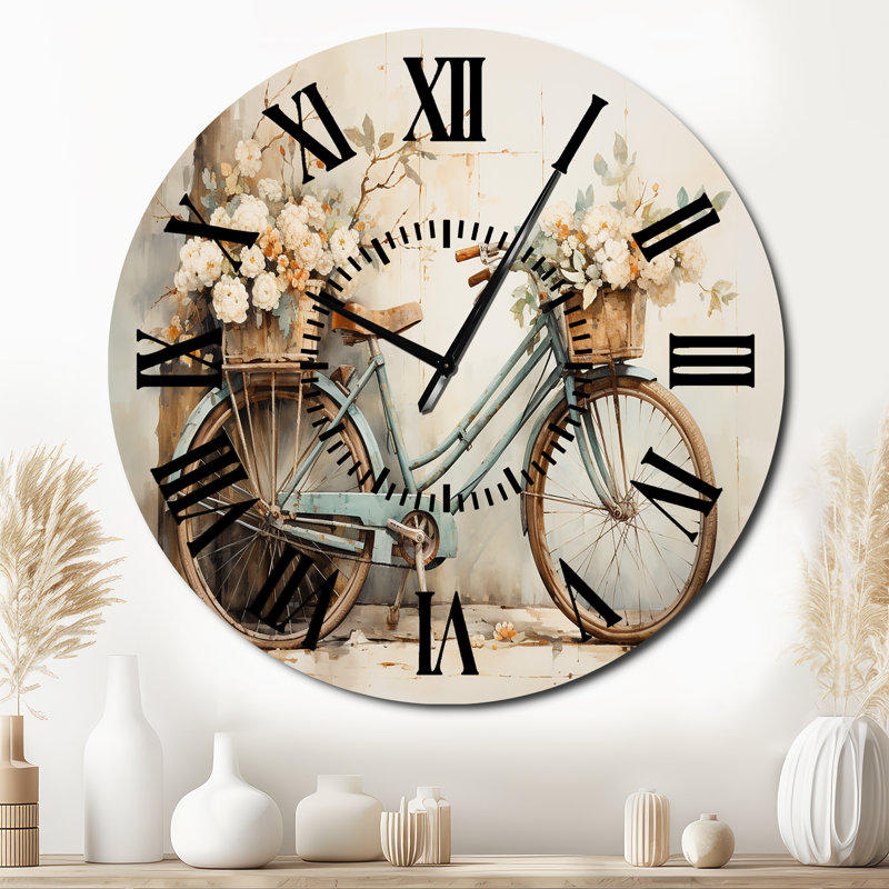 Horloge murale vélo, Surdimensionné