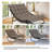 Outdoor Modern Metal Framed Upholstered Patio Lounge Chairs-2051668849