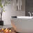 71'' x 33.8'' Freestanding Whirlpool Plastic / Acrylic Bathtub with Faucet