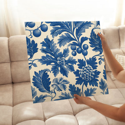 «Botanical William Morris Blue Botanical III», reproduction d'art classique sans cadre