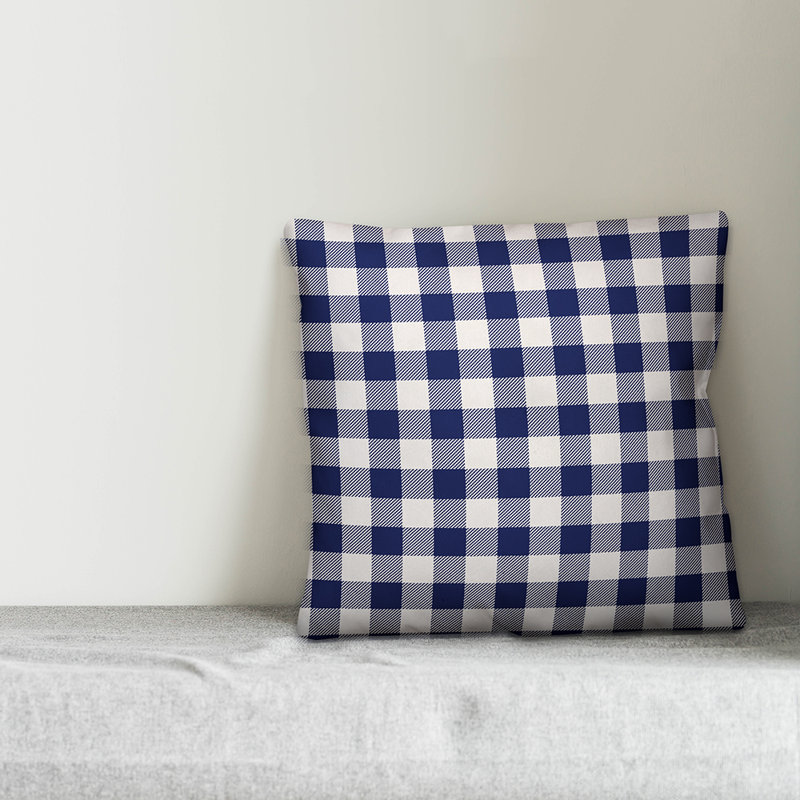 Plaid Reversible Throw Pillow, Indoor
