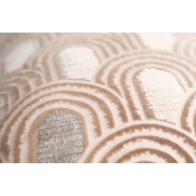 Endless Square Velvet Pillow, Aruba, Latte, Down Blend;Feather