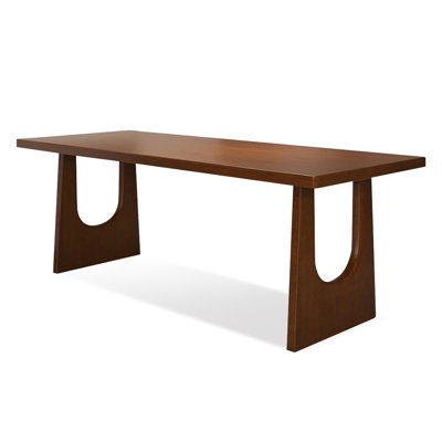 Brown Rectangular Solid Dining Table For Dining Room/Kitchen