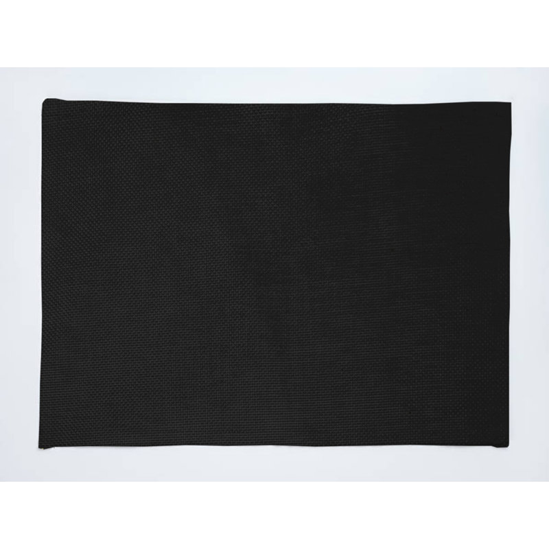 Napperons en faux jute, Noir