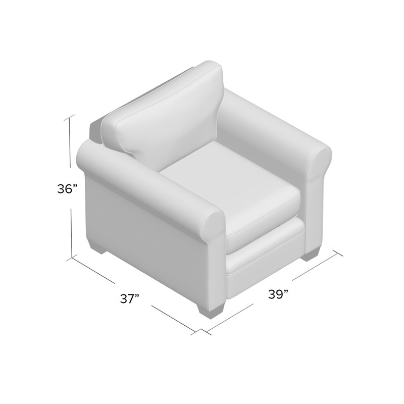 Quaker Upholstered Armchair, Unfinished, Jango Copen
