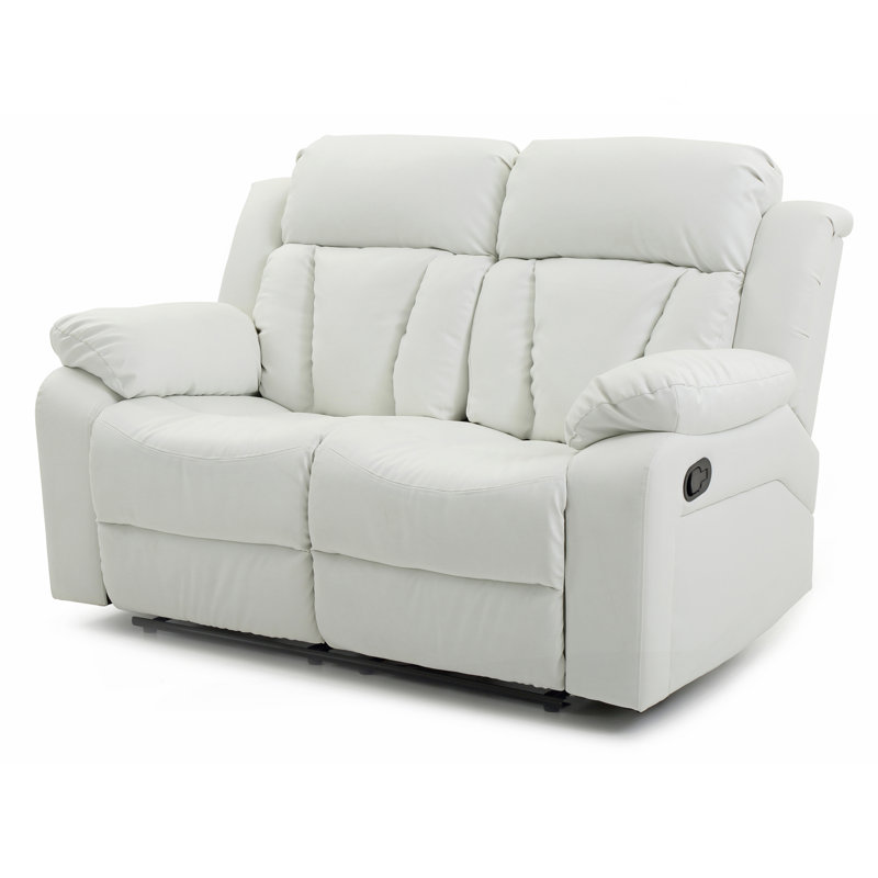 Causeuse inclinable Glory Furniture, blanc, Blanc