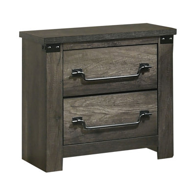 Table de chevet, gris rustique