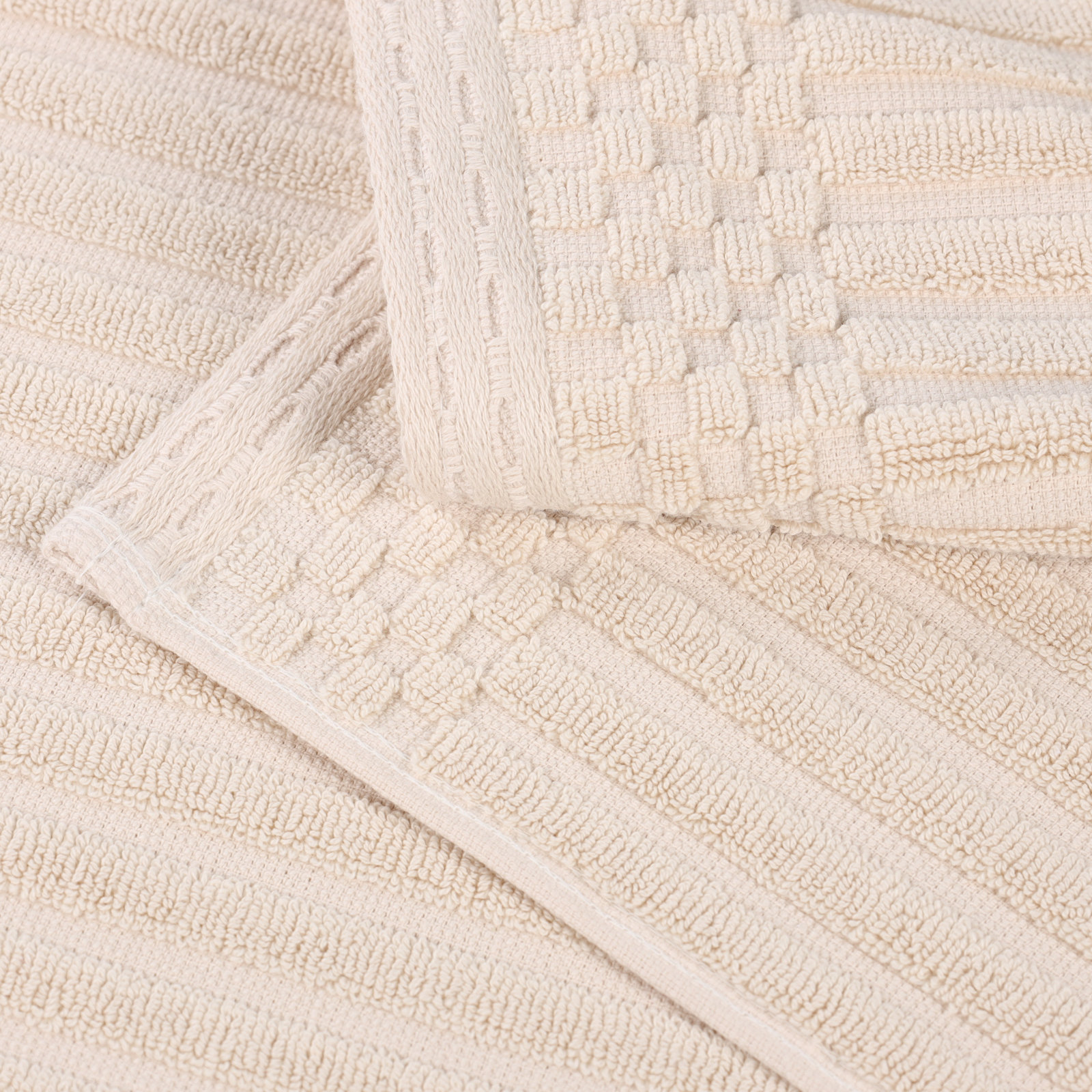 Ruvins 12-Piece Cotton Towel Set, Ivory