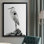 Shoreline Heron en toile encadrée de qualité supérieure - prêt à accrocher