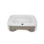 Lavabo de salle de bain vasque rectangulaire en céramique blanche
