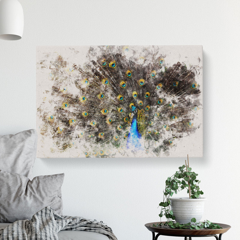 Peacock Vol.1 - Wrapped Canvas, 50cm H x 76cm W x 3cm D