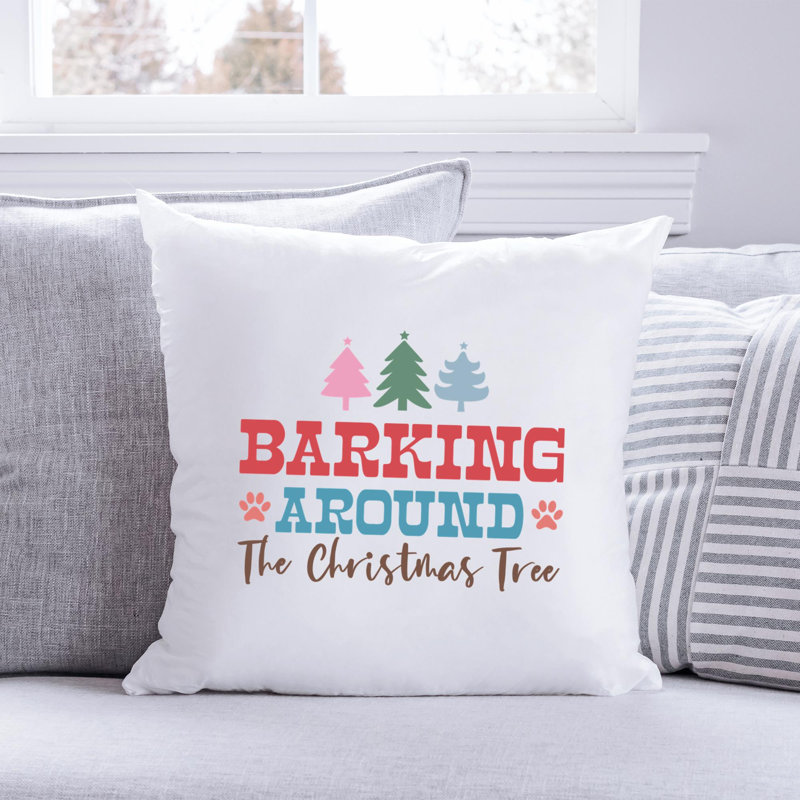 ChristmasDog-05 Reversible Throw Pillow, 18" x 18"