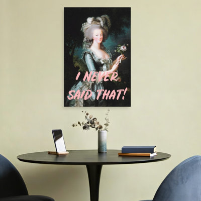 Ineversaidthat Ratio2X3 Contemporary Wall Art Print 1 Piece Wrapped Canvas Wall Art