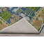 Tapis multicolore bleu touffeté à la main-123131491