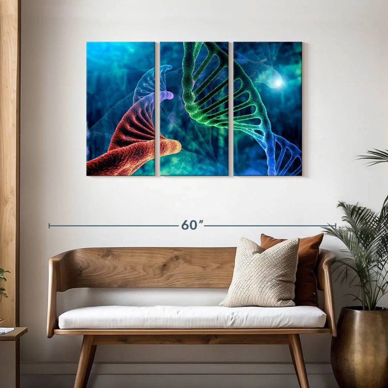 Keiri Two DNA Strands, 28" H x 45" W