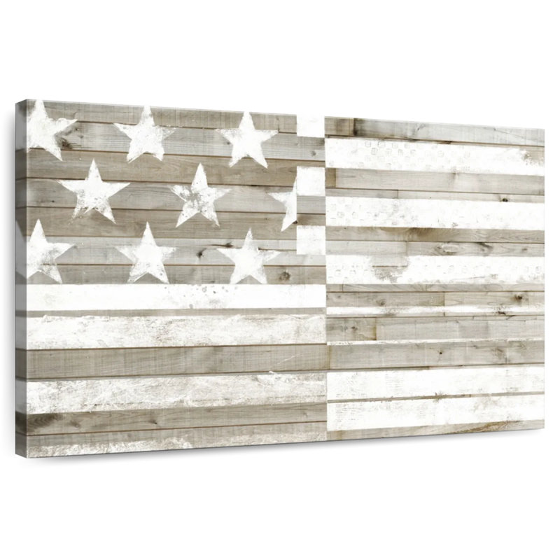 Borges Rustic Americana Flag, 20" H x 30" W