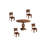Josiane Round Solid Wood Dining Table-1791070555