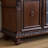 Nut-brown Solid Wood Shoe Storage Bench