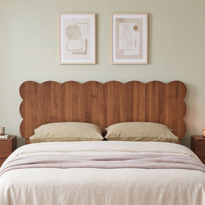Scalloped Design Pancel Headboard