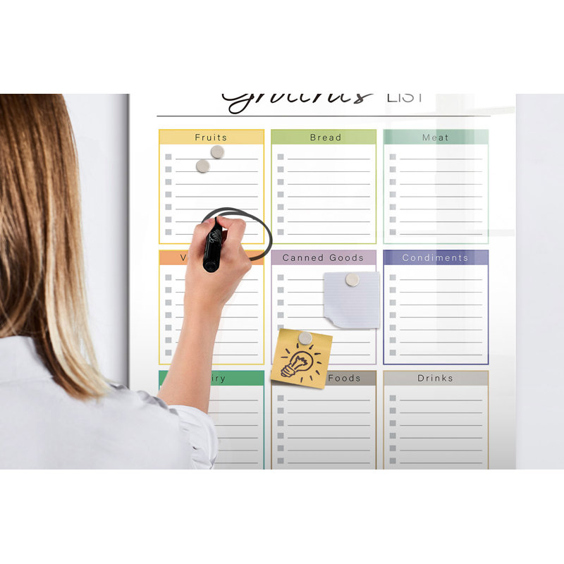 Magnetic Glass Photo Memo Board