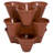 Pure Garden 3-Tier Stacking Planters, Brown-2112117237