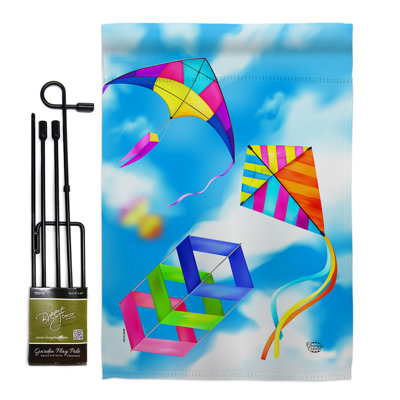 Double Sided 222'' H x 156'' W Polyester Flag Set
