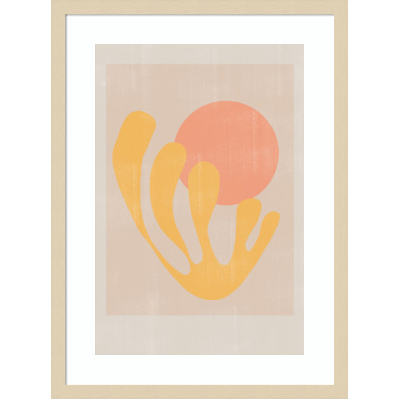 Giese "Modern Plant No. 2" Print, Brown, 25" H x 19" W