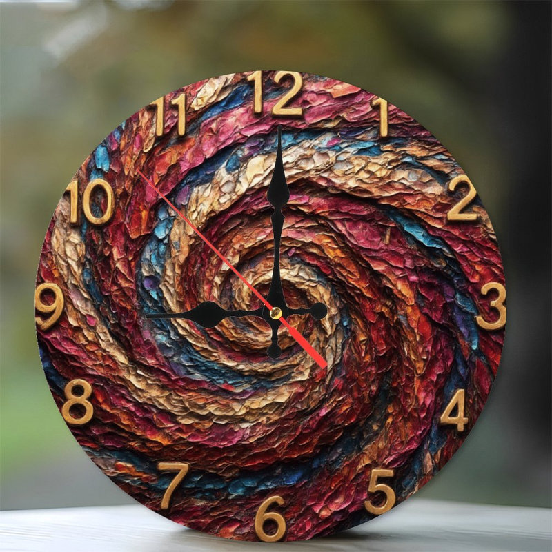 Horloge texturée à tourbillon