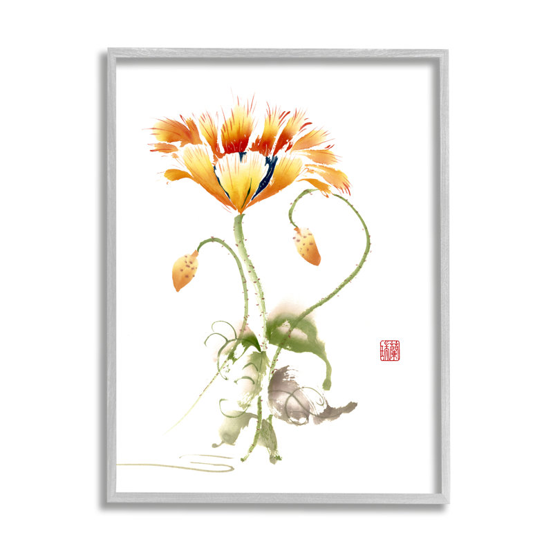 Single Picture Frame Painting on MDF, Farmhouse Gray Framed Giclee, 30" H x 24" W x 1.5" D