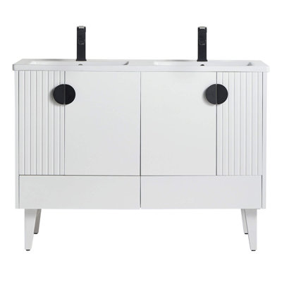 Ensemble de meuble-lavabo double 47 po Saimah