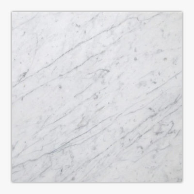 Carreau de mur et de sol en marbre Carrara 24 po x 24 po