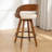 Humphery Modern Swivel Faux Leather Stools (Set Of 4)-944937776-944937777