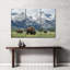 Ensemble de 3 bisons sur toile Grazing Teton-92763947