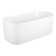 Dellway 66" Free Standing Acrylic Soaking Tub with Right Drain, Drain Assembly, and Overflow